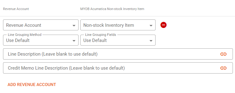 Integration, MYOB Acumatica, Revenue Account .png