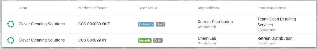 Consignments in Draft Status.jpeg